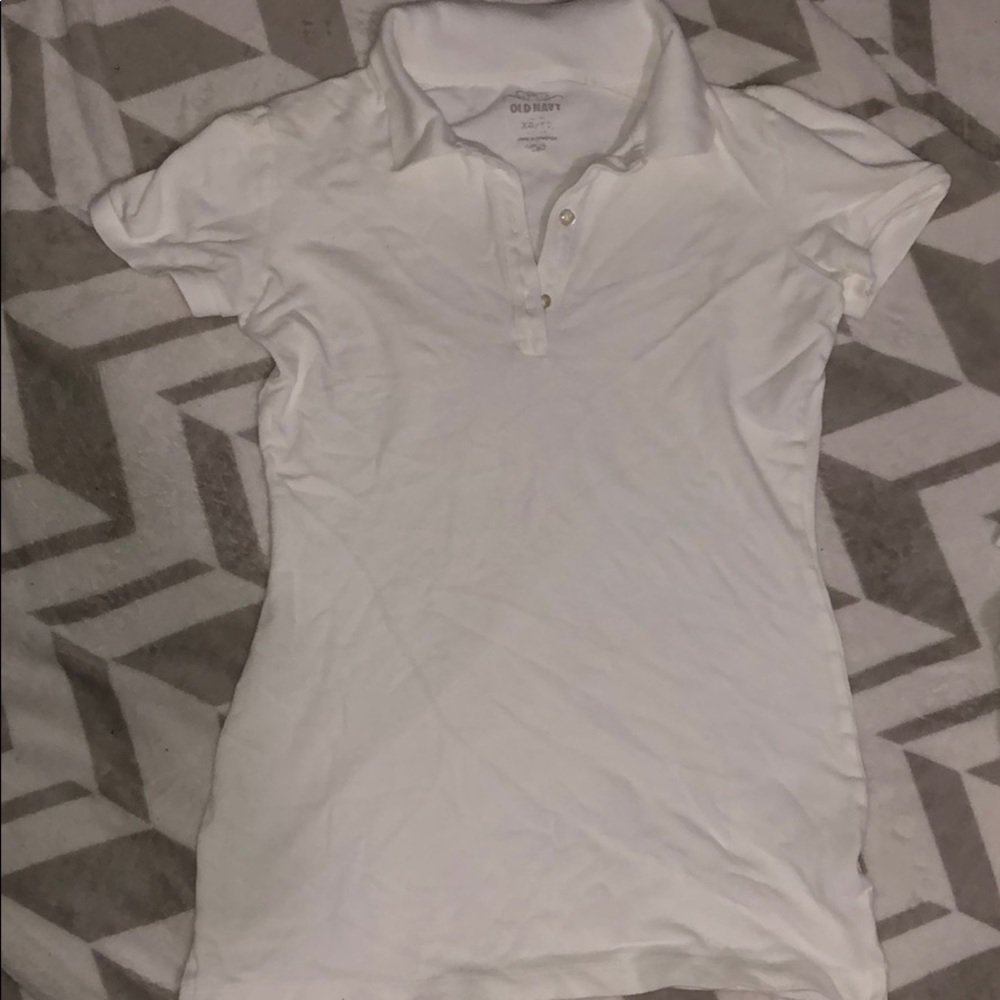 Old Navy white polo